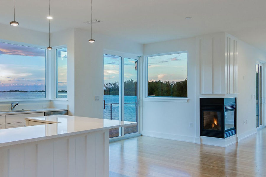 Hurricane-rated windows on a Florida home